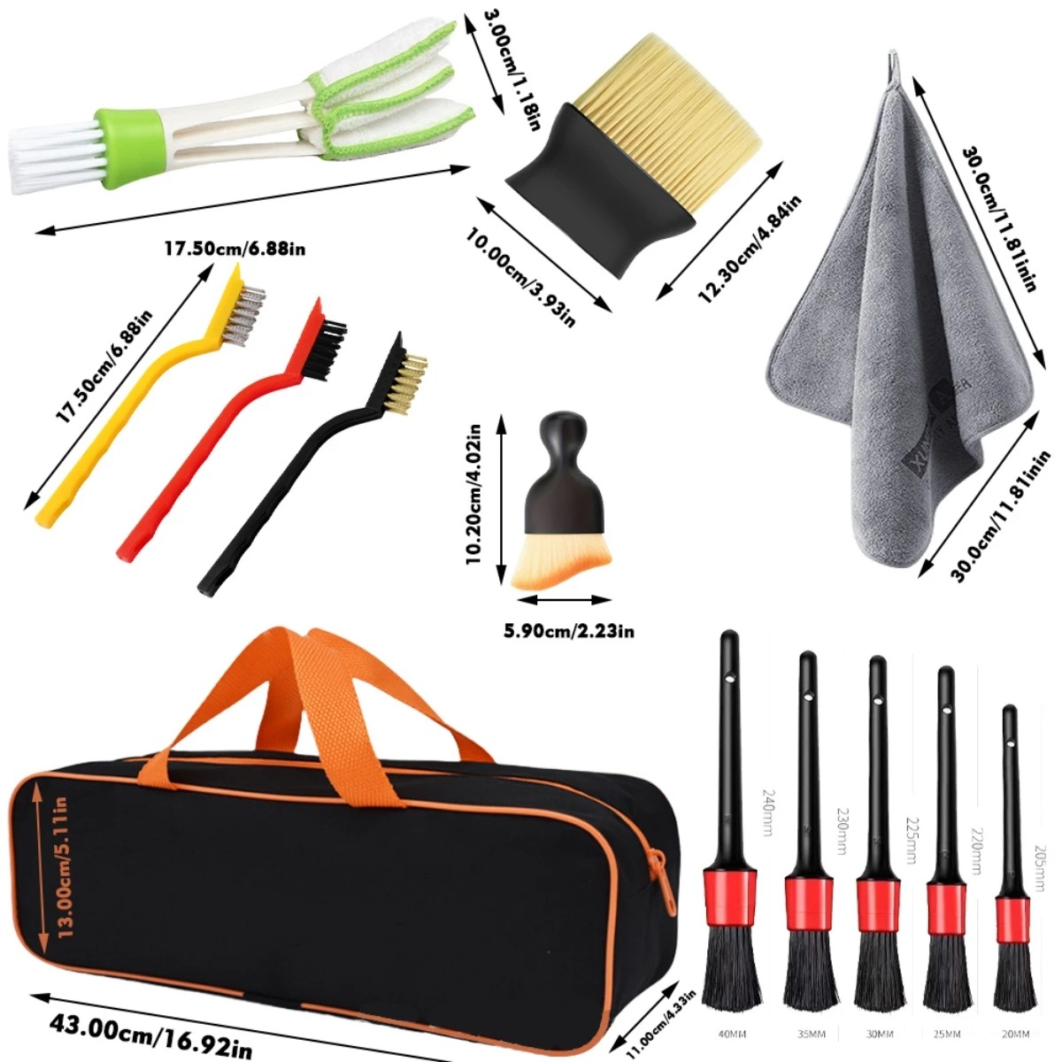 Kit de 1-15 piezas de cepillos - Dirt Brush Interior reseña y precio